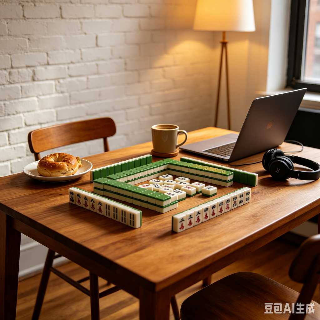 colorful mini mahjong tiles